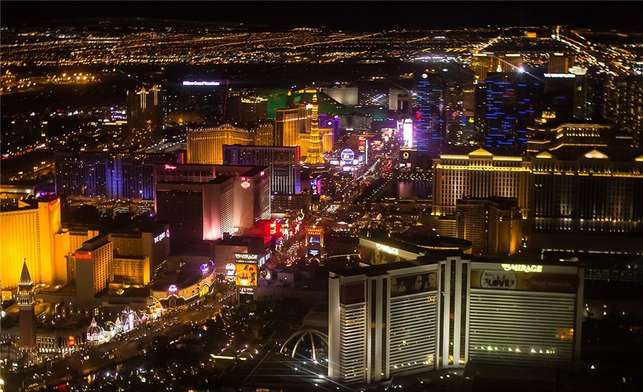 The Las Vegas Strip skyline