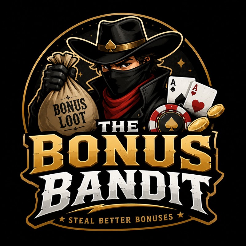 The Bonus Bandit: a masked outlaw holding a bag of bonus loot